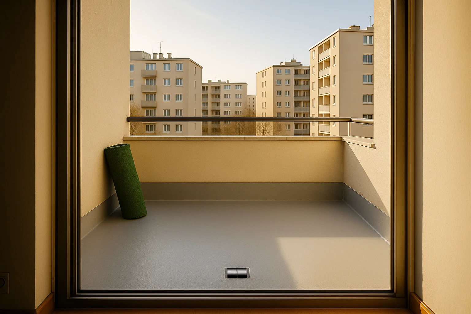 Balcon apartament Floreasca după hidroizolație - sistem etanș complet